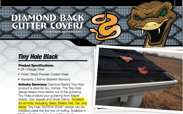 Diamond Back Gutter Covers near McHenry